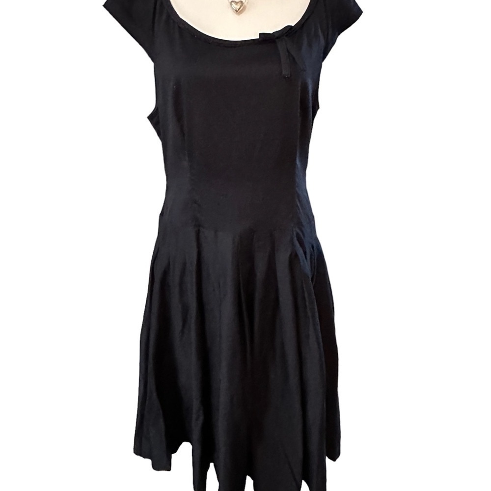 KATE Spade “Look for the Silver Lining” Navy Bow Dress - EUC